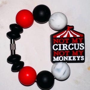 Not My Circus Not My Monkeys Cup Charm