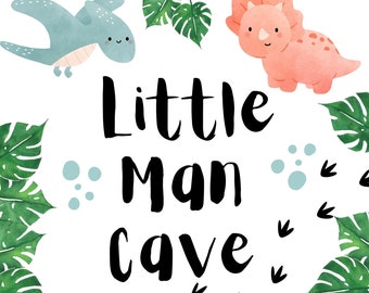 Little Man Cave Printable Nursery Print, Instant Download, Nursery ...