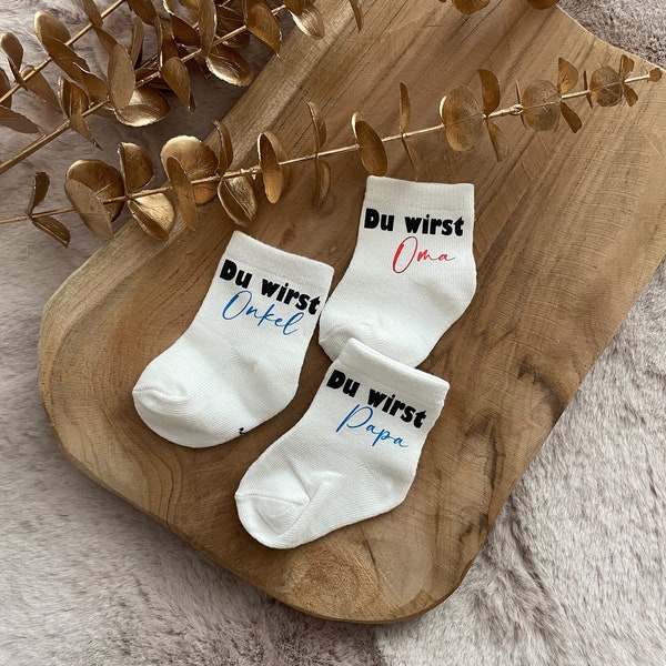 Baby Socken Schwangerschaftsverkündung