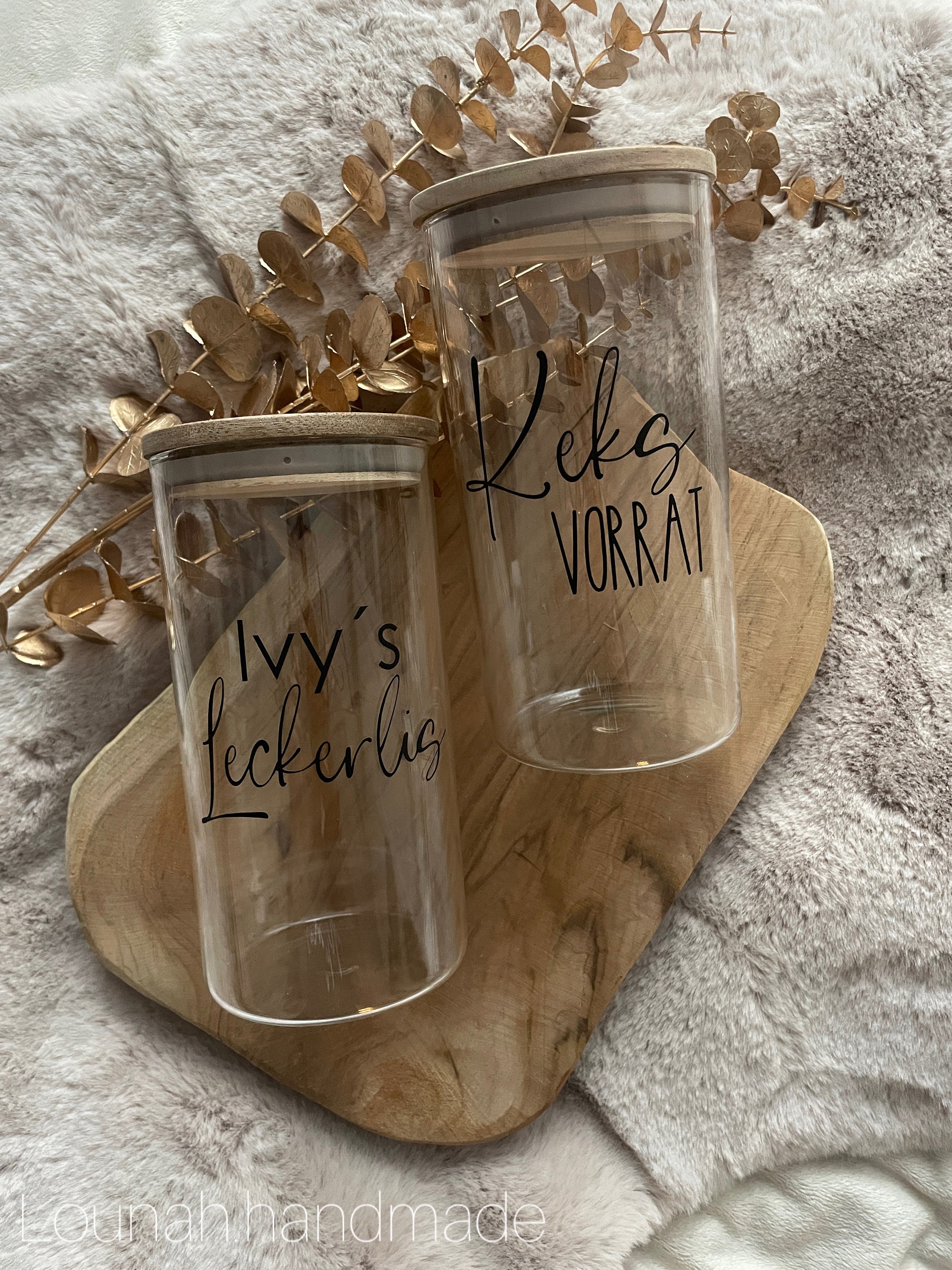 Storage jar with wooden lid