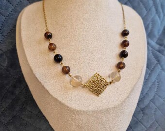 Necklace - Talisman and Brown Agate