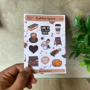 Caffeine Lover&#39;s Dream: Printable Coffee Sticker Pack for Your Planner | Barista Vibes