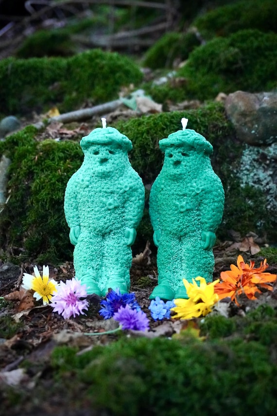 The Burryman Candle, Scottish Folklore, Folk Tradition, Burryman, Pagan, Gothic, Folk Horror, Sculptural Candle, Scottish Gift, Goth Candle