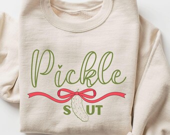 Pickle Sweatshirt, Pickles Gift for pickle lover, Funny Pickle Clothing Women, Birthday Foodie Gift For Her, Funny Food Sweater, Dill Pickle