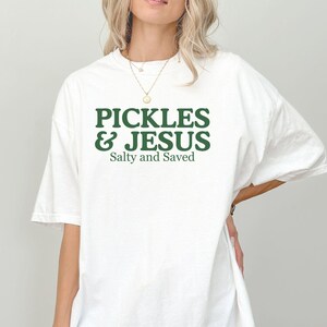 Rolig pickle-tröja, pickles och Jesus-tröja, salt och sparad matälskare-gåva bild 5