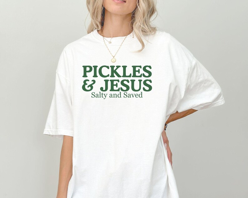 Rolig pickle-tröja, pickles och Jesus-tröja, salt och sparad matälskare-gåva bild 5