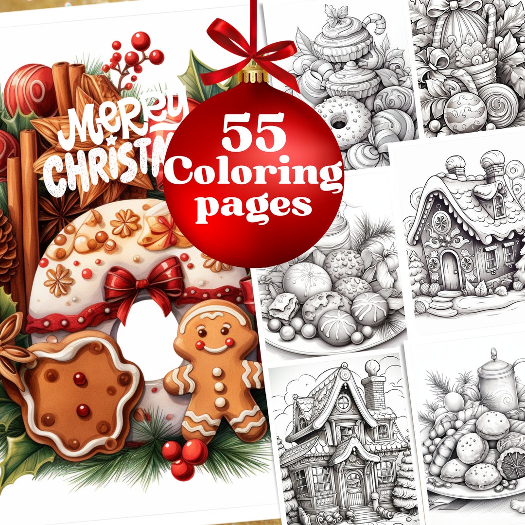 Christmas Decor Coloring Book Christmas Joy for Kid Christmas Tree ...