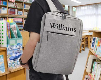 Personalized Name Backpack Laptop School Bag Fits 15.6" Notebook | Custom Computer Bag for Men & Women | Back to School Gift