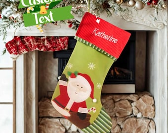 Calcetín navideño personalizado, calcetín con nombre bordado, detalle para el calcetín, calcetín de Navidad, regalos de Navidad, regalos para la familia