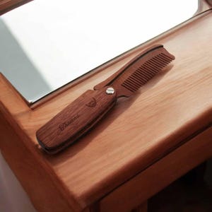 Personalized Wooden Comb | Custom Beard & Hair Comb for Men | Grooming Gift | Father’s Day Gift | Best Man Gift | Gift for Him | Brush