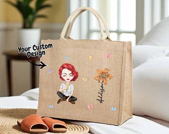Custom Tote Bag | Tote Bag with Name | Teacher Tote Bag | Cute Tote Bag | Initial Tote Bag | Personalized Gift | Beach Bag | Gift for Her