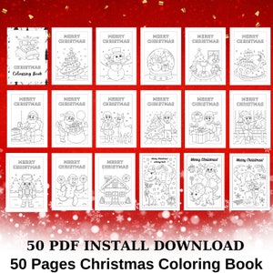 Christmas Colouring printable pages