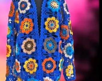 Spring Cardigan Motif Crochet Pattern – Beginner Friendly