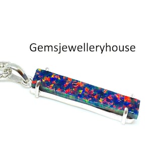 Black Solid Opal Raw Pendant, 925. Starling Silver Pendant, Handmade Solid Bello Opal Pendant Necklace, Gift For Her,