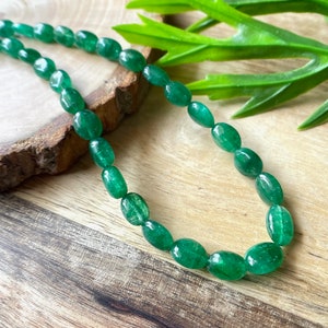 Top Quality Emerald Smooth Beads, Zambian Emerald Oval Shape Beads, Vivid Green Emerald Beaded Beads, Loose Emerald Beads
