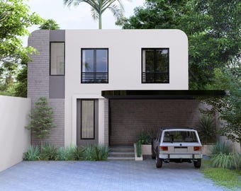 House Floorplan | 7x8 Meters House Plan | 3 Bedroom House Plan | 2 Story House