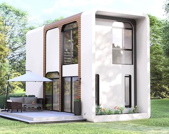 Plan d'étage d'une petite maison | Plan de maison de 4 x 7 mètres | Plan de petite maison 1 chambre | Maison à 2 étages