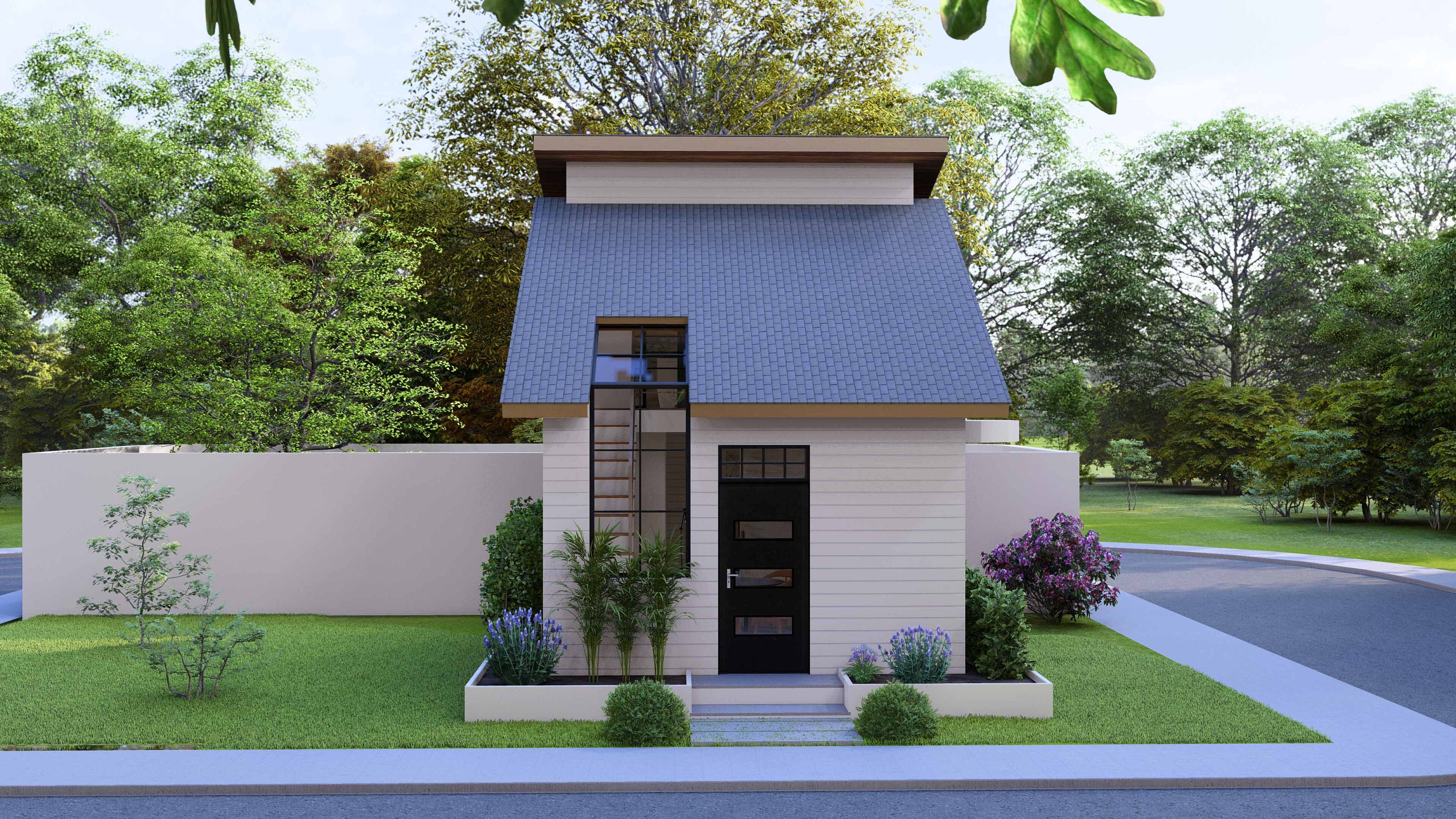 Tiny House Floorplan | 4x7 Meters House Plan | 1 Bedroom Small House ...