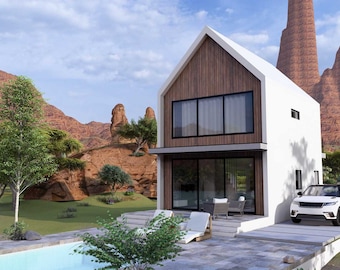 House Floorplan | 6x8 Meters House Plan | 2 Bedroom Small House Plan | 1 Story House