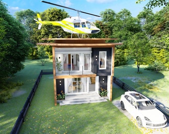 House Floorplan | 6x8 Meters House Plan | 2 Bedroom Small House Plan | 2 Story House