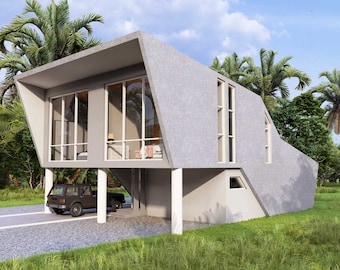 House Floorplan | 10x12 Meters House Plan | 2 Bedroom Small House Plan | 2 Story House
