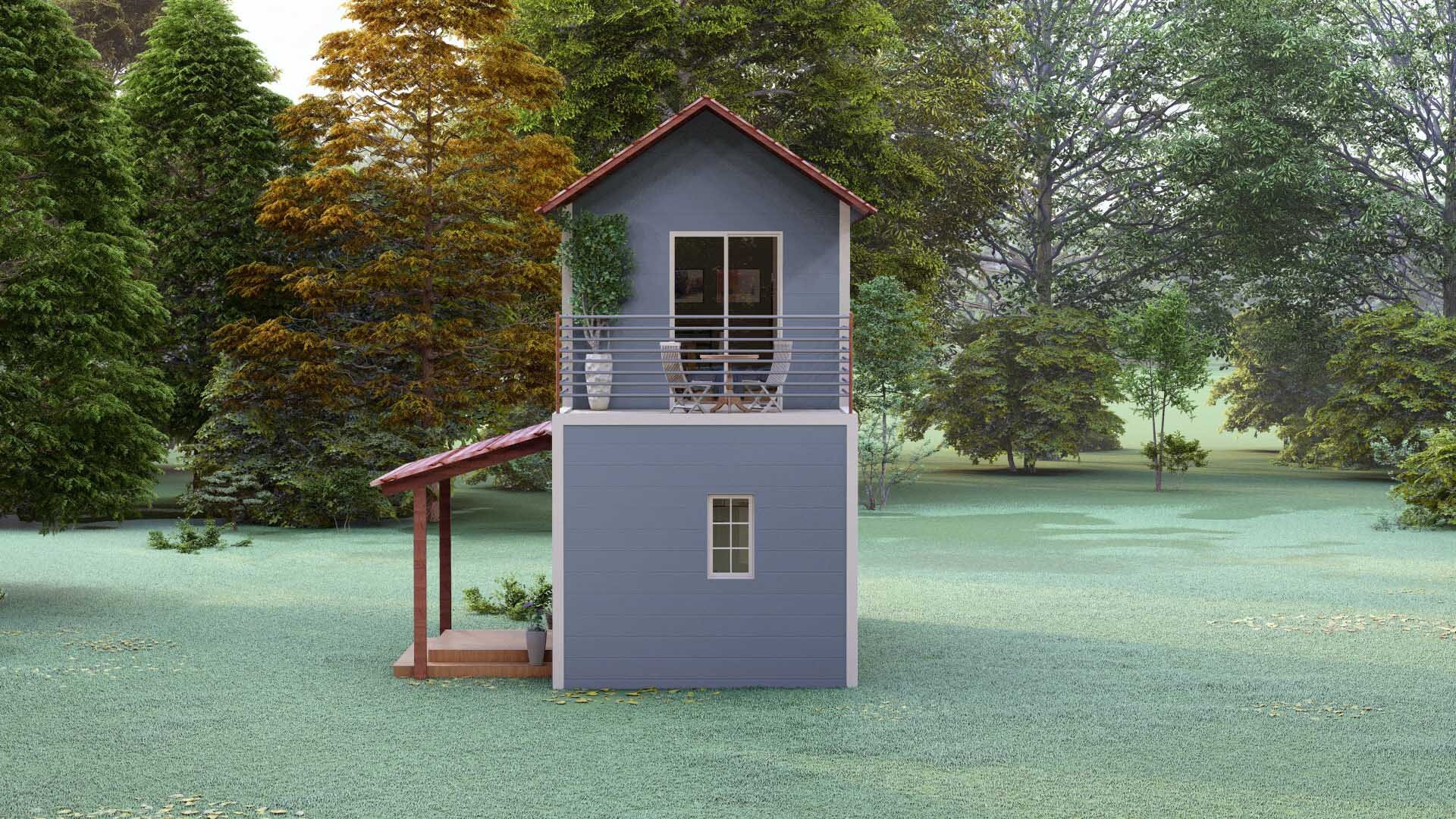 3x8 Meters Tiny House Floorplan 1 Bedroom Small House Plan 2 Story - Etsy