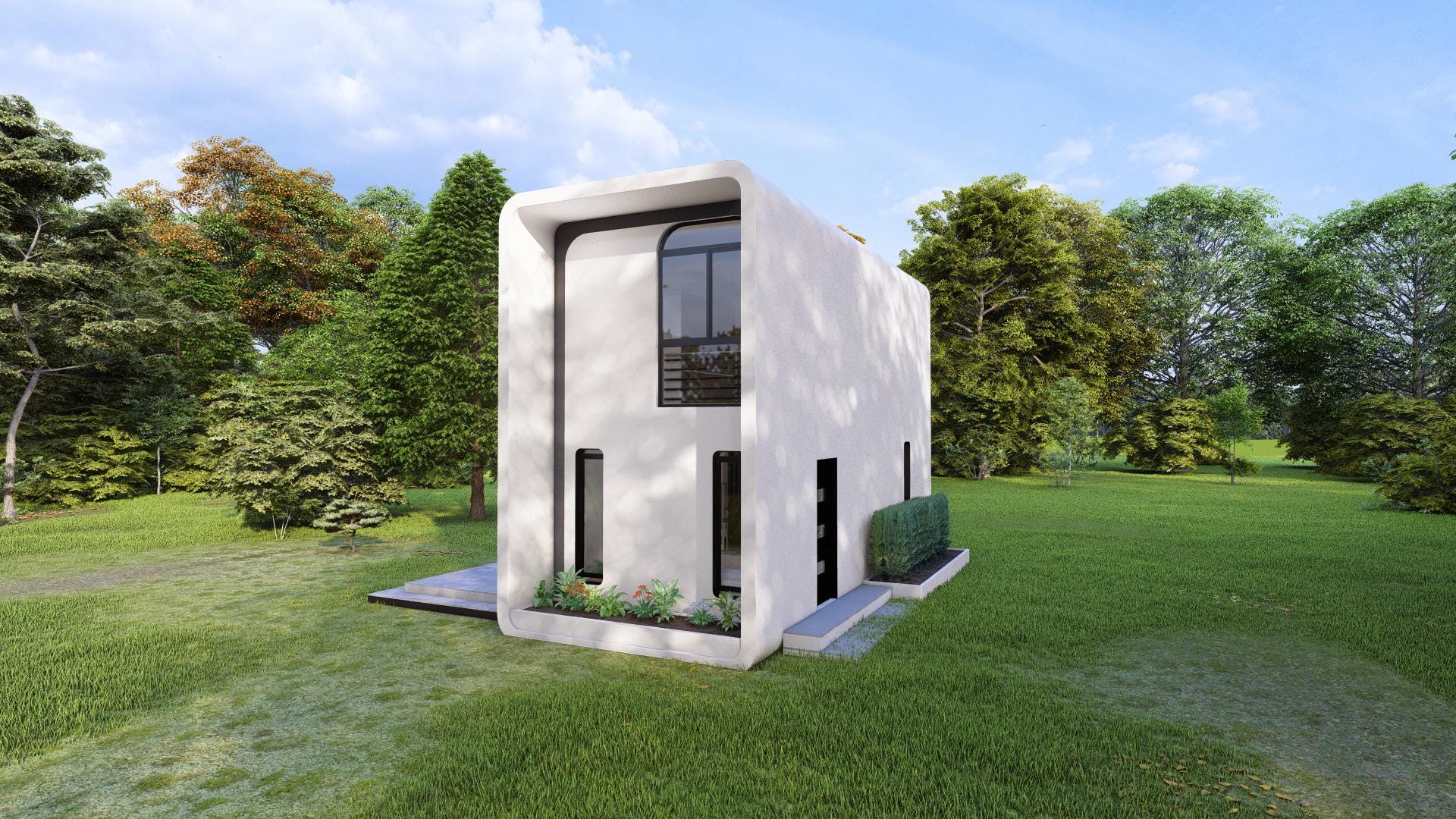 Tiny House Floorplan | 4x7 Meters House Plan | 1 Bedroom Small House ...