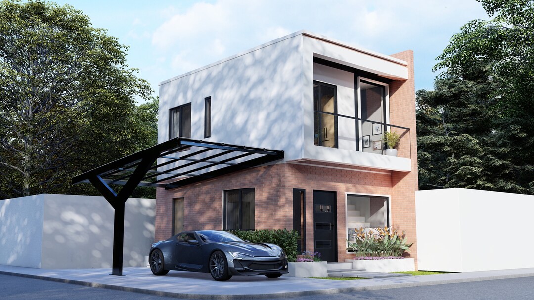 Tiny House Floorplan 5x7 Meters House Plan 2 Bedroom Small House