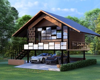 Haus Grundriss | 6x7 Meter Hausplan | 1 Schlafzimmer Kleines Haus Plan