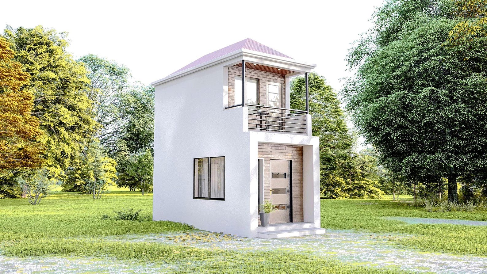 Tiny House Floorplan 1 Bedroom Small House Plan 2 Story - Etsy