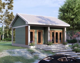 House Floorplan | 7x8 Meters House Plan | 1 Bedroom Small House Plan | 1 Story House