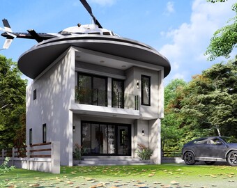 House Floorplan | 6x8 Meters House Plan | 2 Bedroom Small House Plan | 2 Story House