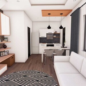Tiny House Floorplan | 4x7 Meters House Plan | 2 Bedroom Small House Plan | 2 Story House image 6