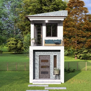 3x6 Meters House Floorplan 1 Bedroom Small House Plan 2 Story - Etsy