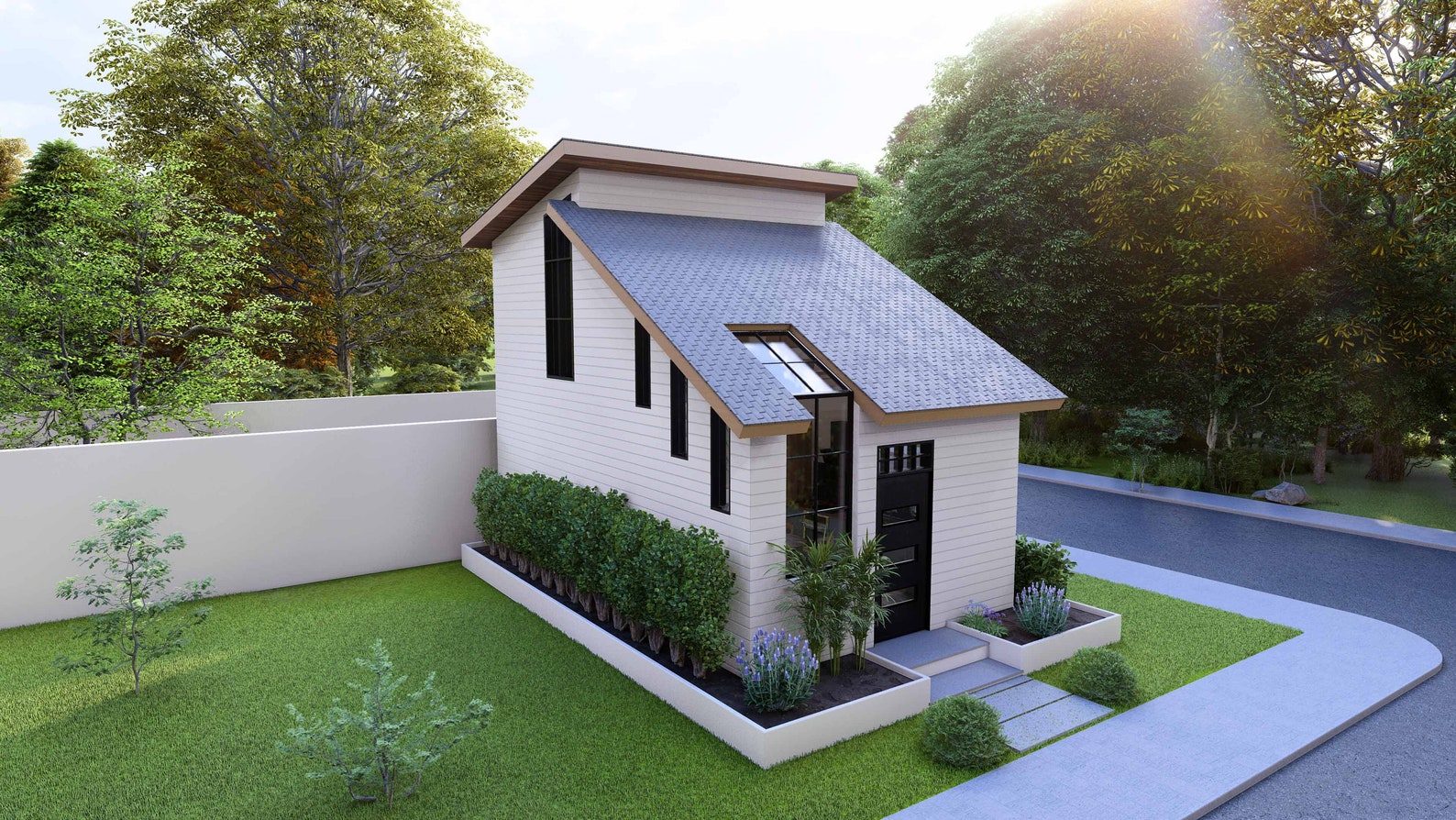 Tiny House Floorplan | 4x7 Meters House Plan | 1 Bedroom Small House ...