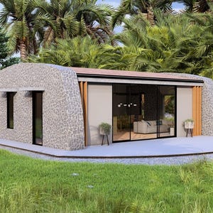Plan d'étage d'une petite maison | Plan de maison de 7 x 9 mètres | Plan de petite maison 1 chambre | Maison à 1 étage
