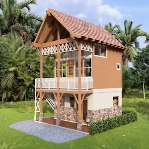 House Floorplan | 6x6 Meters House Plan | 3 Bedroom Small House Plan | 3 Story House