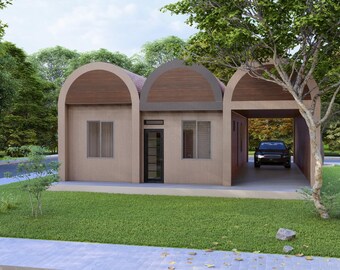 House Floorplan | 10x12 Meters Villa Plan | 2 Bedroom Small House | 1 Story House