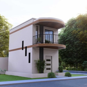 Tiny House Floorplan | 4x7 Meters House Plan | 2 Bedroom Small House Plan | 2 Story House image 3
