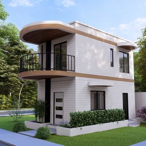 Tiny House Floorplan | 4x7 Meters House Plan | 2 Bedroom Small House Plan | 2 Story House image 5