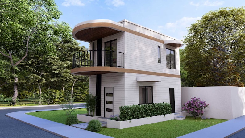 Tiny House Floorplan | 4x7 Meters House Plan | 2 Bedroom Small House Plan | 2 Story House image 5