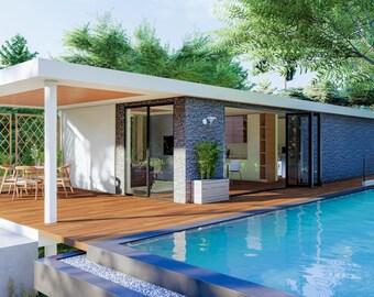 House Floorplan | 6x12 Meters House Plan | 1 Bedroom Small House Plan | 1 Story House