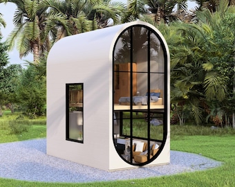 Tiny House Floorplan 1 Bedroom Small House Plan 2 Story