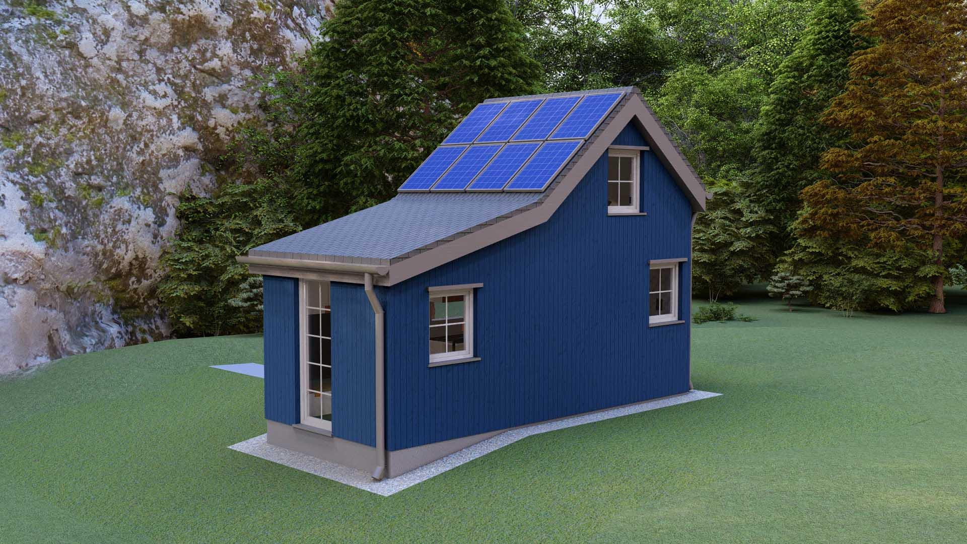 3x6 Meters House Floorplan 1 Bedroom Small House Plan 2 Story Tiny ...