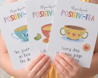 Kids Affirmation Cards Printable | Positive Mindset Flashcards | Self Confidence Activity | SEL Resource for Teens & Kids (Digital Download)