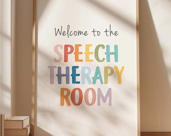 Speech Therapy Classroom Decor, Printable Speech Therapy Poster, SLP Decor, Communication Print, Speech Pathologists, (Digital Download)