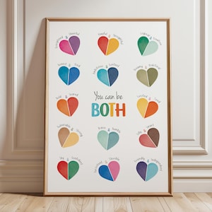 Duality Poster: You Can Be Both, Therapy Office Decor (Digital Download)