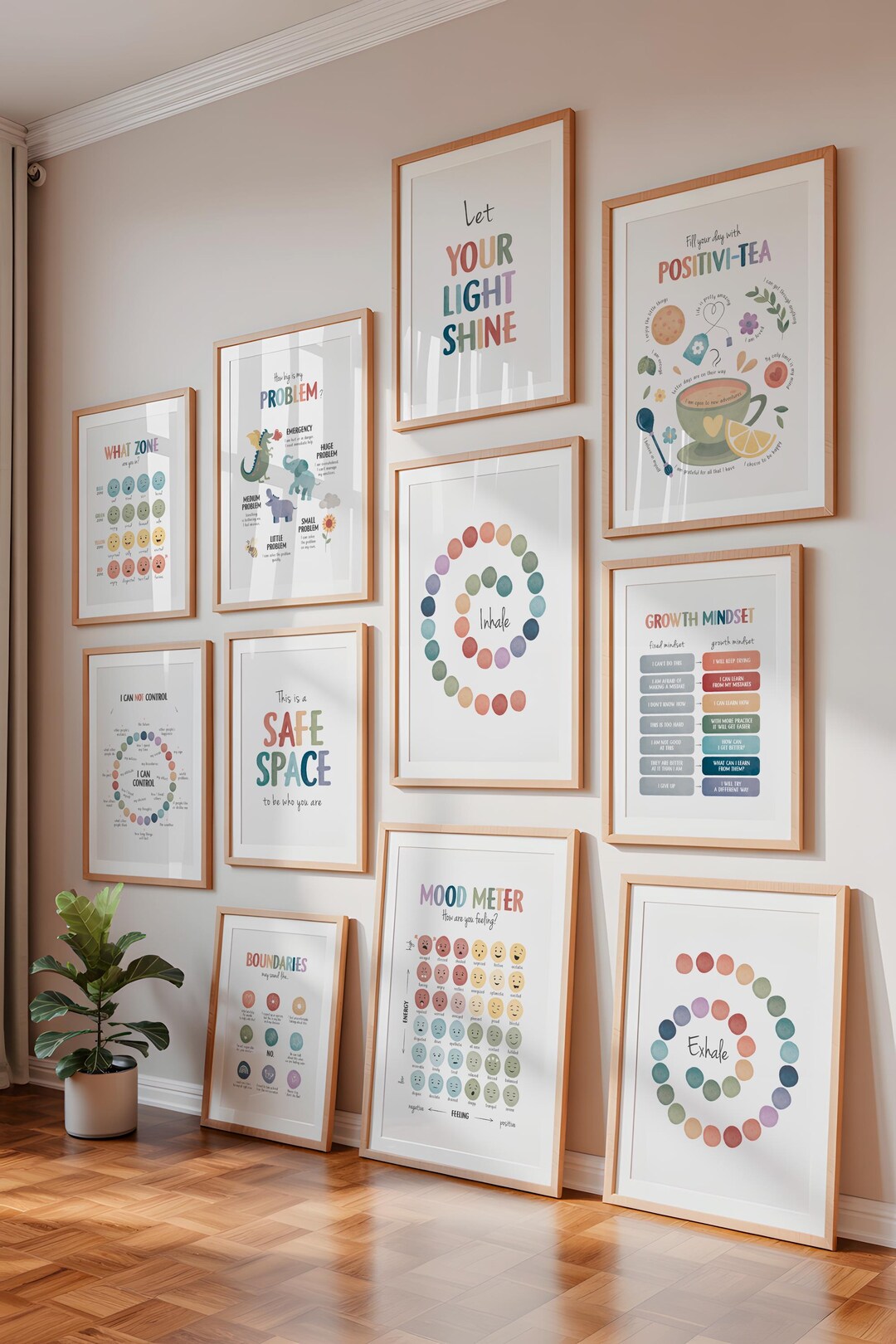 Therapy Office Wall Decor Set of 11, Mental Health Posters Printable ...
