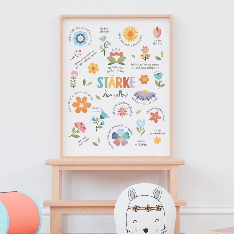 Compliment Yourself, Positive Affirmation in German, Therapy Office