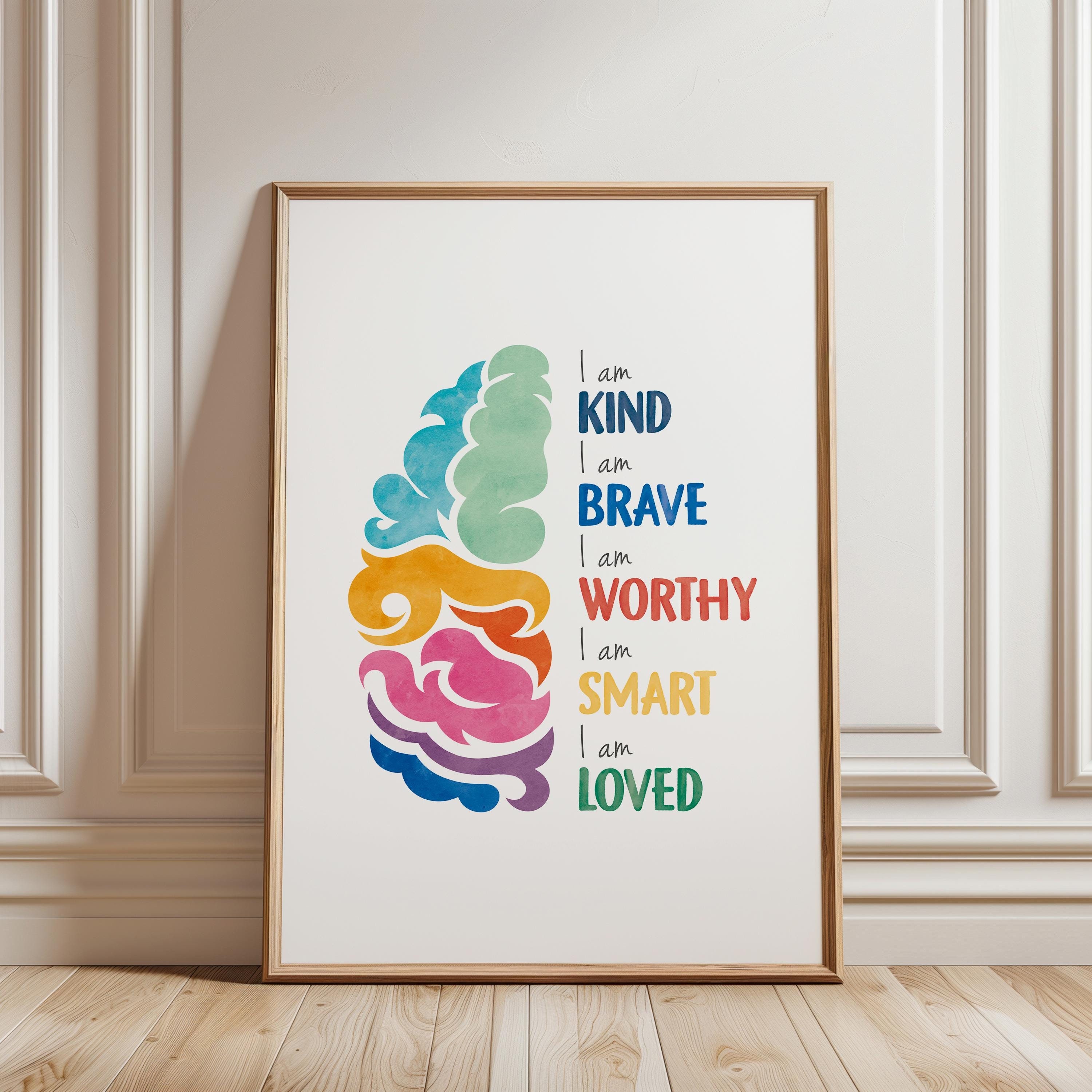 Daily Affirmations Poster: Mental Health Decor (digital Download) - Etsy